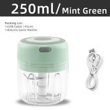 Mini Electric Food Chopper – USB Rechargeable Portable Garlic Masher & Meat Grinder