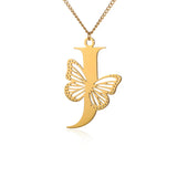 Elegant 18K Gold Butterfly Pendant Necklace – Trendy & Stylish Jewelry for Women