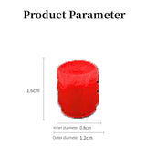 Glow-in-the-Dark Red Tire Valve Caps – Fluorescent Stem Covers for Cars, Motorcycles & Bicycles