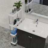 Estante de almacenamiento para baño con ruedas, carrito multicapa con ruedas