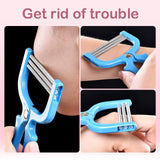Manual Facial Hair Remover Tool - Spring Threading Epilator for Painless Eyebrow & Lip Hair Removal