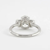 Luxury Oval Cut Moissanite Engagement Ring – 925 Sterling Silver Wedding Band for Women
