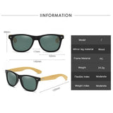 Classic Wooden UV400 Sunglasses – Stylish Bamboo Eyewear for Men