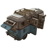 3D Wooden Puzzle RV Model Kit – DIY Educational Toy for Kids & Adults