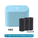 3Pcs Car Trash Can with Lid + 60 (300) Garbage Bags – Leakproof & Compact