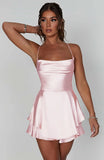 Summer Slim Fit Dress - European Style Knee-Length Casual Dress for Women