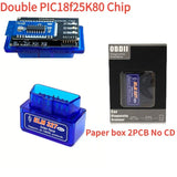 ELM327 V1.5 Bluetooth 5.1 OBD2 Scanner with Dual PCB & PIC18F25K80 Chip – Car Diagnostic Tool for Android & iOS