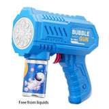 Unicorn Bubble Gun for Kids - Automatic Bubble Blower with LED Lights & 360° Leak-Proof Design
