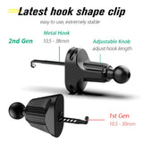 Soporte universal para teléfono con clip para ventilación de coche, con cabezal esférico de 17 mm