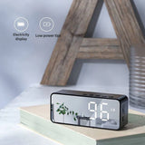 G50 Bluetooth Speaker with FM Radio, Mirror Alarm Clock & TF Card Support – Portable Wireless Audio for Home