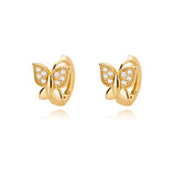 Trendy Heart-Shaped Stainless Steel Hoop Earrings for Women