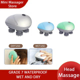 Portable Electric Scalp & Body Massager – Deep-Kneading Head Massage Tool for Stress Relief and Hair Growth