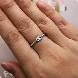 Elegant Hexagon Cubic Zirconia Wedding Band – Trendy & Timeless Ring for Women