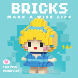 Disney & Sanrio Character Building Blocks Set - 108 Style Stitch & Hello Kitty Collection