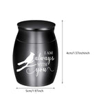 Stainless Steel Pet Cremation Urn for Dogs & Cats – Memorial Keepsake Container