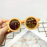 2024 Kids’ Round Sunglasses – UV400 Protection, Stylish Plastic Frame for Girls