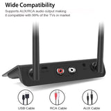 80M Long-Range Bluetooth 5.0 Transmitter & Receiver – Low Latency Wireless Audio Adapter