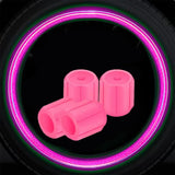 Glow in  the Dark Tire Valve Caps  Fluorescent Stem Covers for Cars Motorcycles & Bicycles