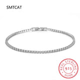 925 Sterling Silver Zircon Charm Bracelet for Women