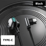 Wired Earbuds with Microphone - 3.5mm & Type-C Gaming Headset for Sports & Mobile Phones