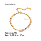 Classic Gold-Plated Stainless Steel Snake Chain Bracelet for Women