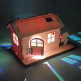 3D Wooden Cabin Puzzle – DIY Handmade Model Toy for Kids and Adults