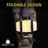 Rechargeable LED Work Light – 30W Portable Spotlight with Adjustable Side Lights