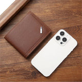 Slim RFID Blocking Bifold Wallet for Men – Minimalist PU Leather Money Clip Card Holder