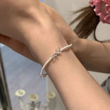 Elegant Bowknot Snake Chain Bracelet for Women