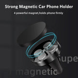 Soporte magnético universal para teléfono de coche para iPhone, Samsung y más: soporte seguro para rejilla de ventilación