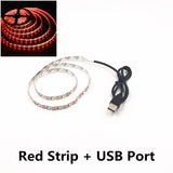 Tira de luces LED USB: luz nocturna flexible de 5 V para TV, PC, computadora portátil y decoración del hogar