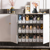 Organizador de zapatos ajustable de 12 piezas: estante que ahorra espacio para armarios y gabinetes