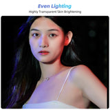 Anillo de luz LED portátil para selfies: luz de relleno con clip para teléfonos, computadoras portátiles y fotografía