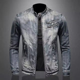 Men’s Slim Fit Casual Denim Jacket – Stylish Outerwear for Autumn & Winter