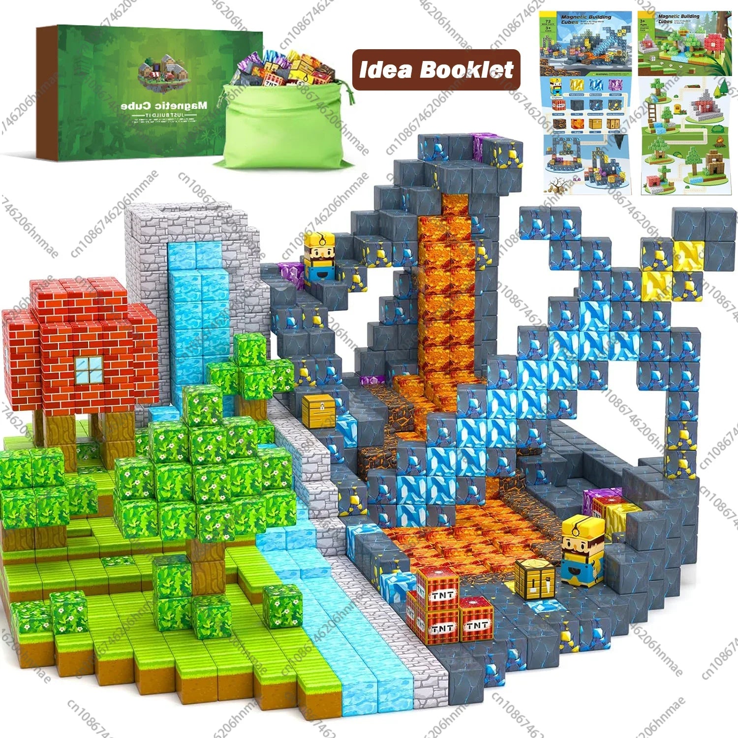 Magnetic Building Blocks Set - STEM Educational Toys for Kids Ages 3+