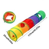 Foldable Cat Tunnel Toy – Interactive Play Tube with Crinkle Material for Kittens & Small Pets
