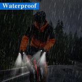 Guantes con linterna LED de medio dedo: resistentes al agua y duraderos para actividades al aire libre y nocturnas