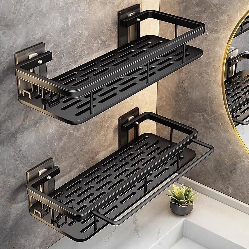 Estante de almacenamiento para baño de acero inoxidable: organizador de pared resistente a la oxidación