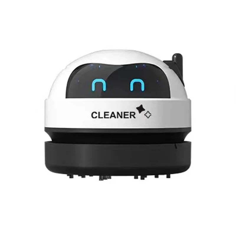 Mini USB Desk Vacuum Cleaner – Cute Robot Design for Home & Office Cleaning