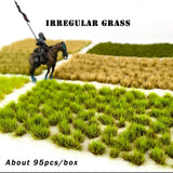 Miniature Static Grass Tufts - Realistic Scenery for Model Railways & Dioramas