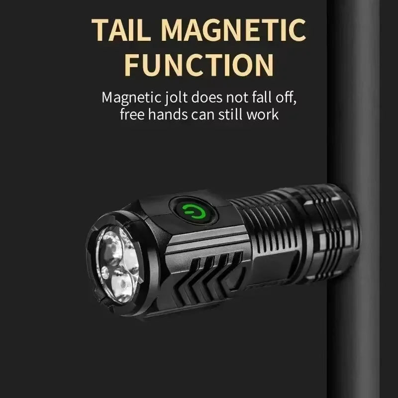 Compact Rechargeable LED Flashlight – Powerful, Portable Torch for Everyday Use