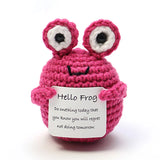 Handmade Knitted Plant-Themed Decorative Doll