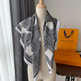 Geometric Pattern Polyester Scarf for Women – Stylish and Versatile Accessory