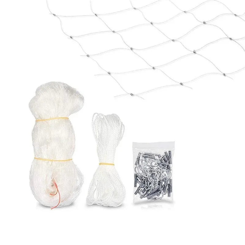 Cat Safety Net for Windows & Balconies – Heavy-Duty Fall Prevention Mesh with Steel Wire Reinforcement