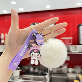 Sanrio Hello Kitty Keychain Set - Cute Kuromi & Cinnamoroll Keyrings for Girls