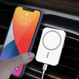Cargador inalámbrico magnético para coche de 15 W: carga rápida y soporte seguro para el teléfono