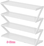 Maximize Your Space with This Sleek, Free-Standing 4-Tier Shoe Rack
