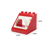 Large Building Block House Set - Doors, Windows & Roof Accessories for Creative Construction Play