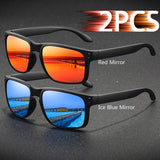 Men's Polarized Sunglasses – UV400 Protection & Anti-Glare Rectangle Frames