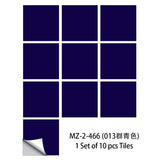 Pegatinas para azulejos de color negro con forma de diamante, resistentes al agua, despegables y adhesivas, para cocina, baño y más, 10 unidades